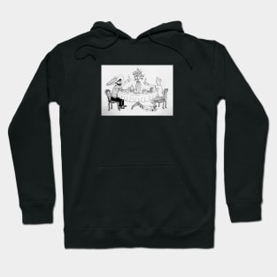 Tintin and Haddock B&W Hoodie